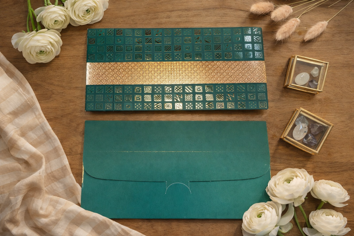 Luxury Gold Foil Shagun Envelope for Wedding & Gifting | Designer Money Envelope