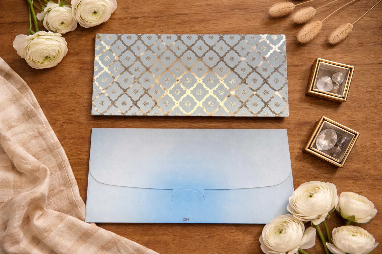 Luxury Gold Foil Shagun Envelope for Wedding & Gifting | Designer Money Envelope
