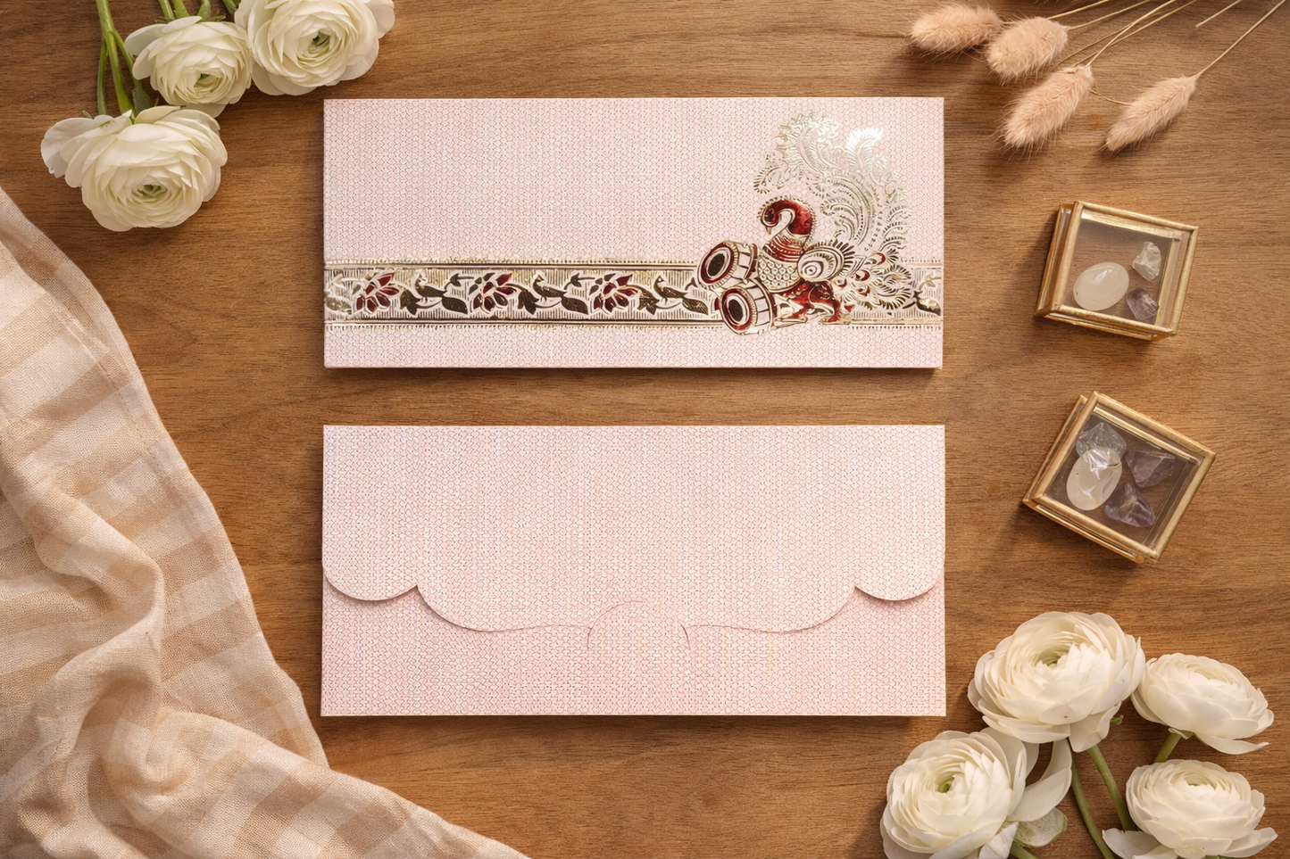 Luxury Gold Foil Shagun Envelope for Wedding & Gifting | Designer Money Envelope