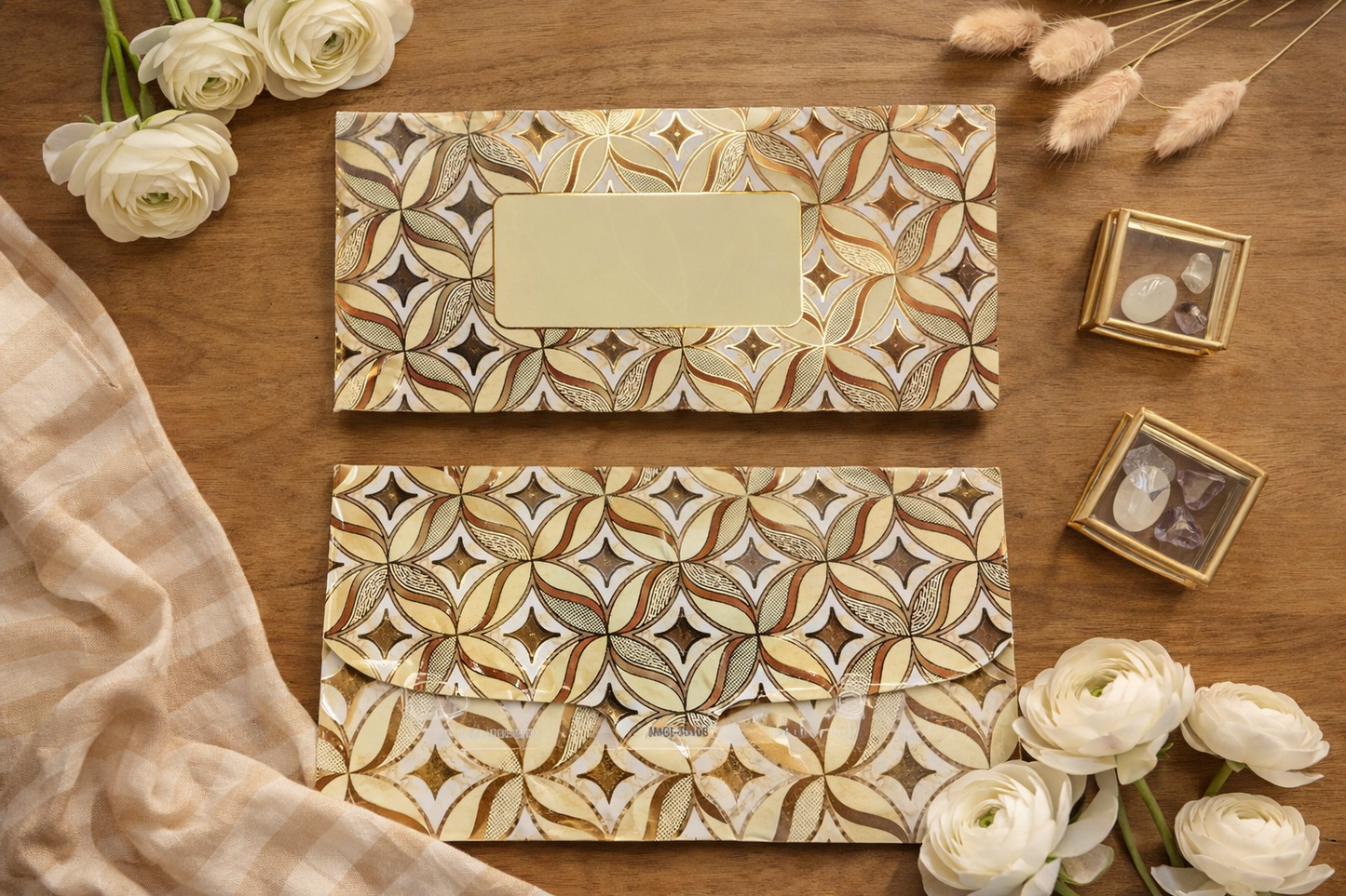 Luxury Gold Foil Shagun Envelope for Wedding & Gifting | Designer Money Envelope