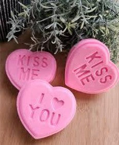 Heart Shape Candle of Love – Set of 3 (7 × 7 × 2.5 cm)